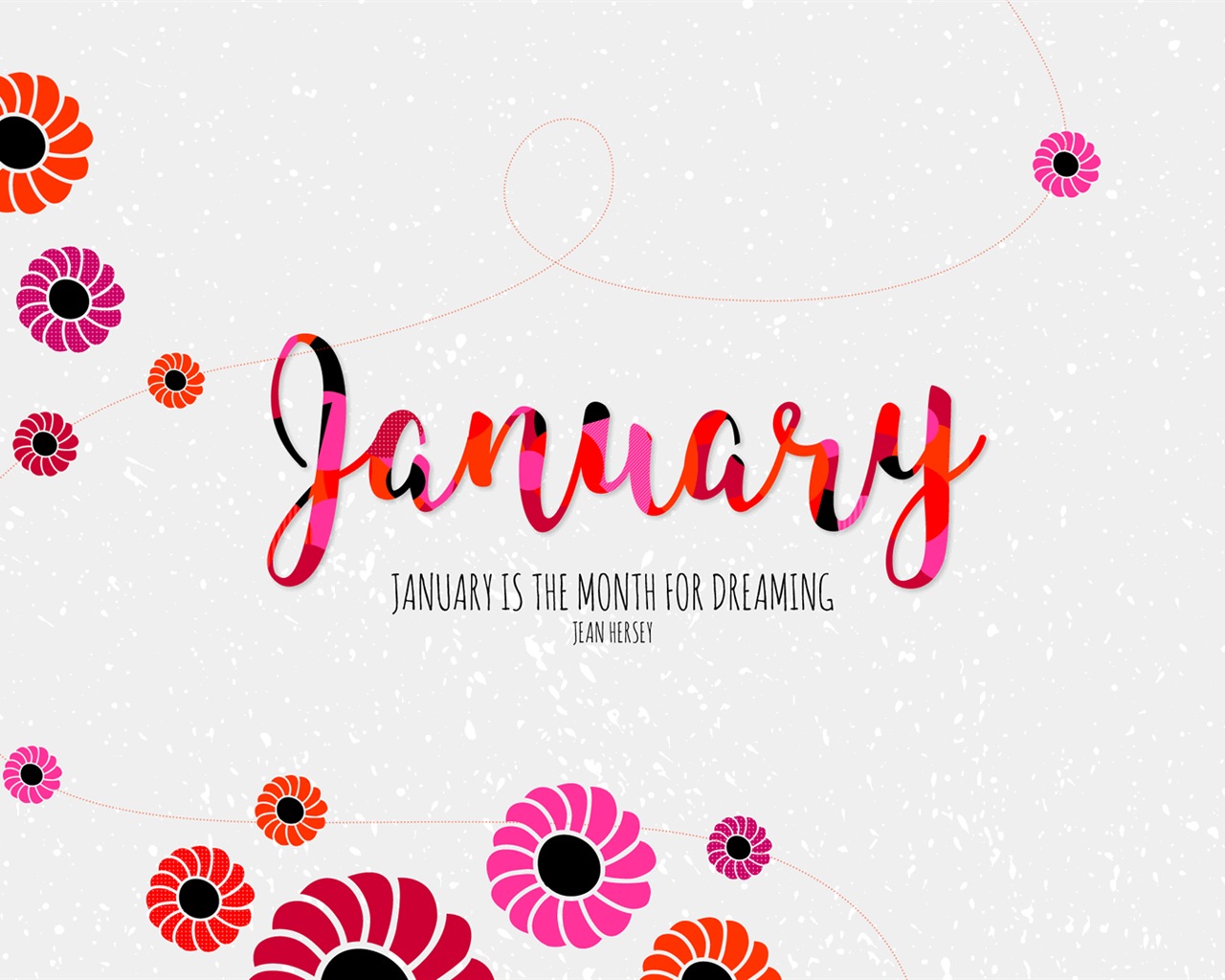 January 2018 Calendar Wallpaper #13 - 1280x1024
