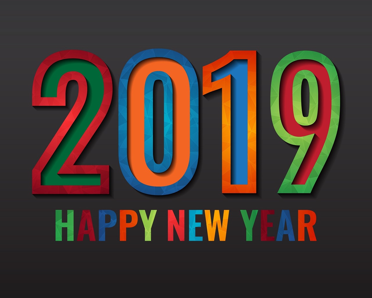 Happy New Year 2019 HD wallpapers #6 - 1280x1024