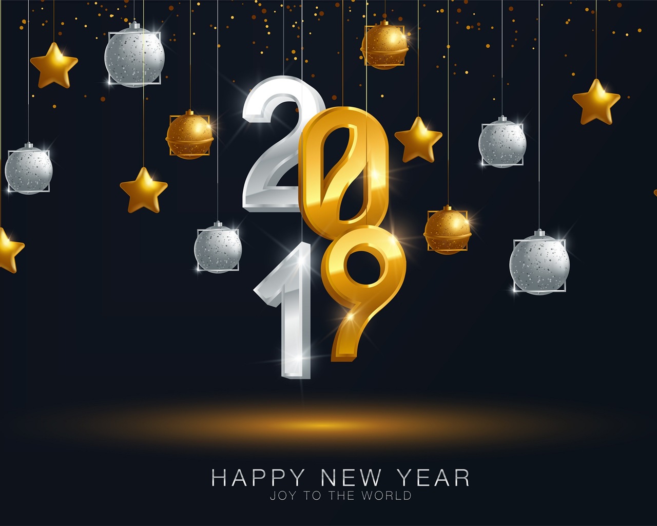 Šťastný nový rok 2019 HD tapety #12 - 1280x1024