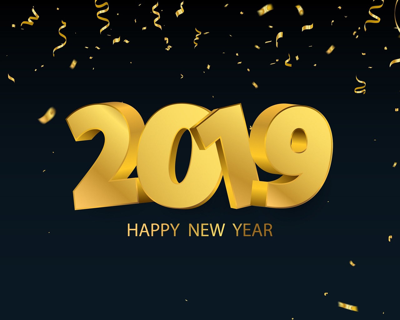 Frohes neues Jahr 2019 HD Wallpaper #13 - 1280x1024