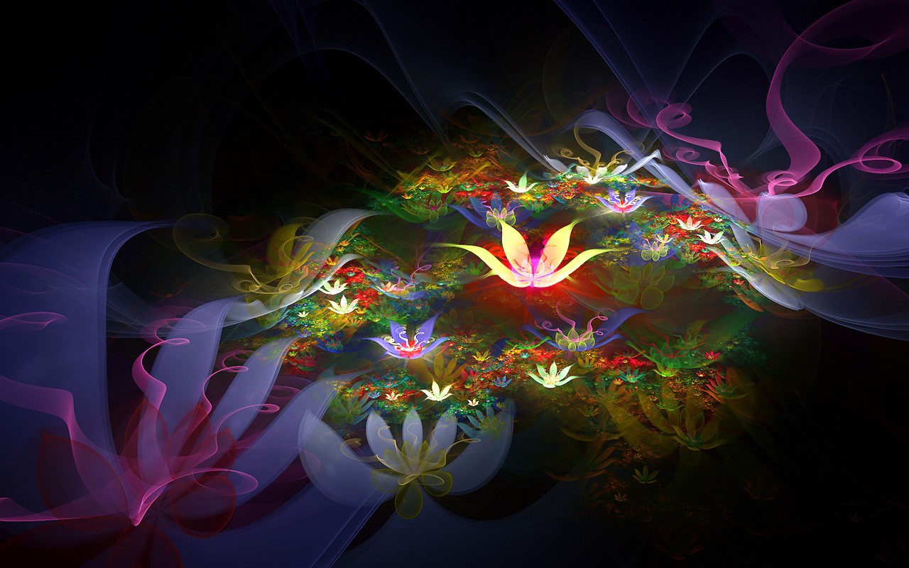 3D Wallpaper Abstract Flower Dream #1 - 1280x800