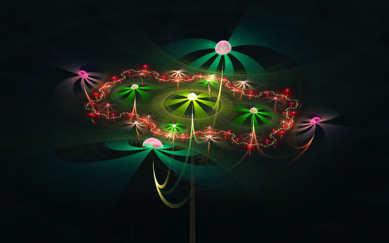 3D Dream flower wallpaper Abstract #3 - 1280x800