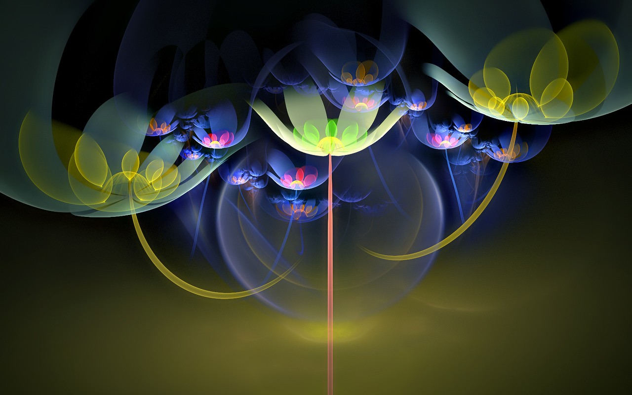 3D Wallpaper Abstract Flower Dream #8 - 1280x800