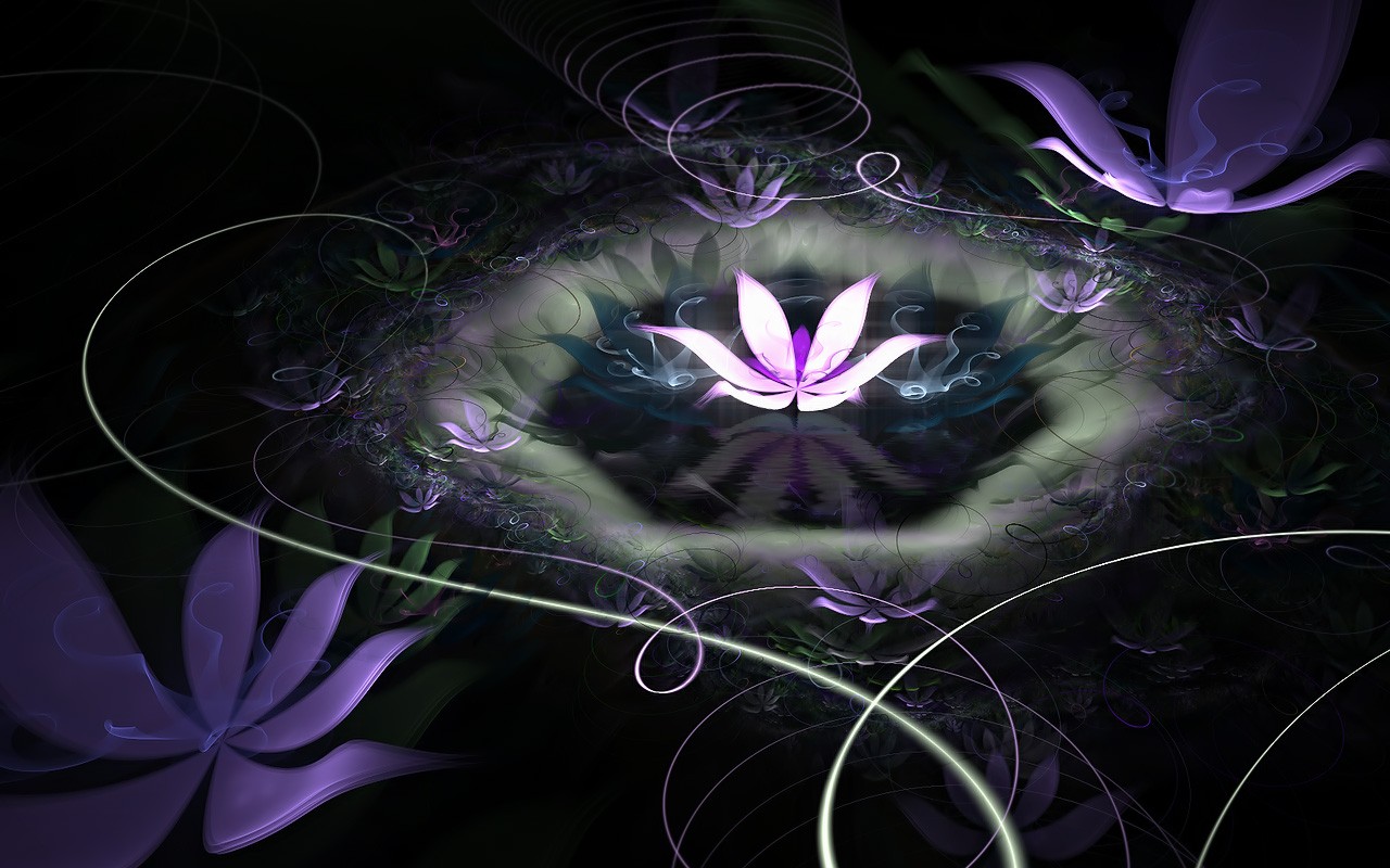 3D Wallpaper Abstract Flower Dream #10 - 1280x800