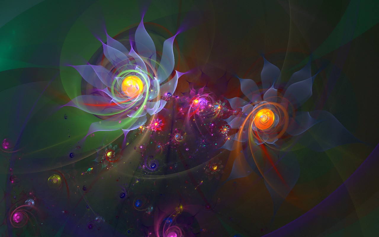 3D Wallpaper Abstract Flower Dream #24 - 1280x800