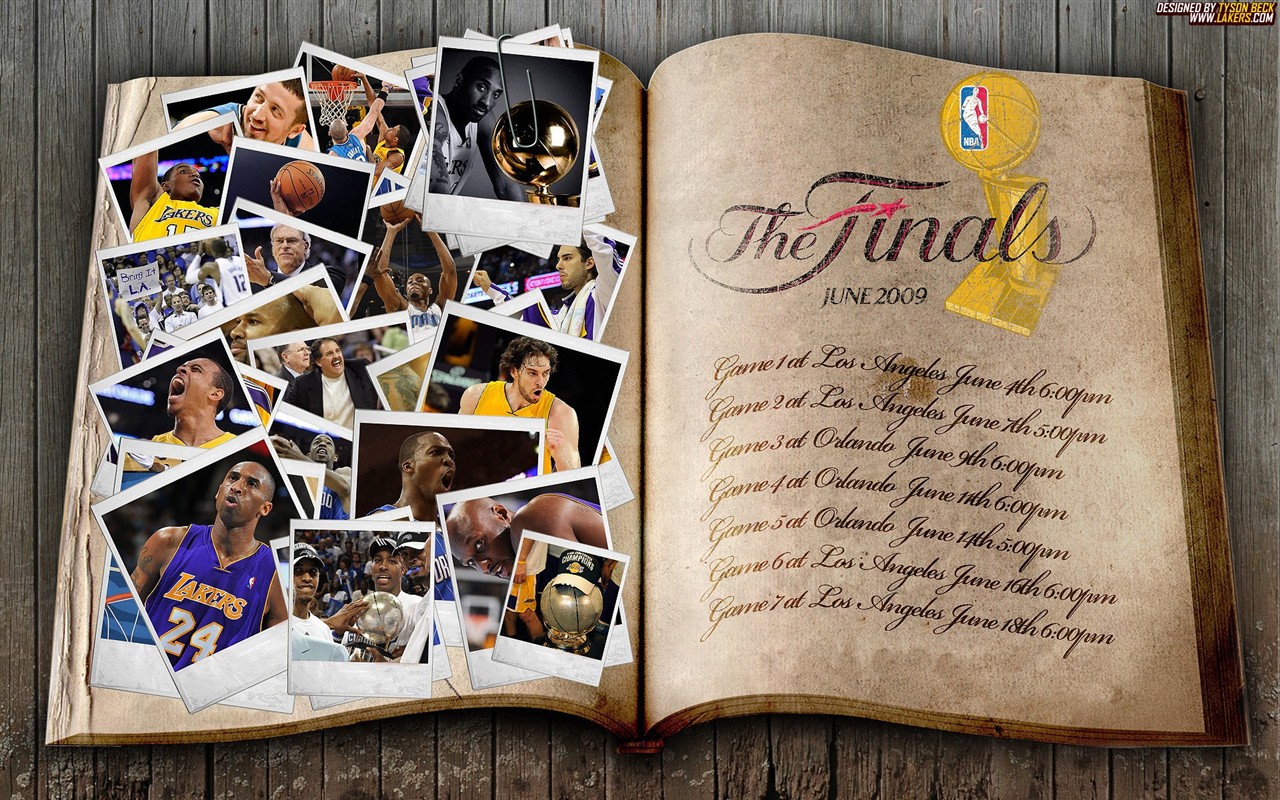 NBA2009总冠军湖人队壁纸1 - 1280x800