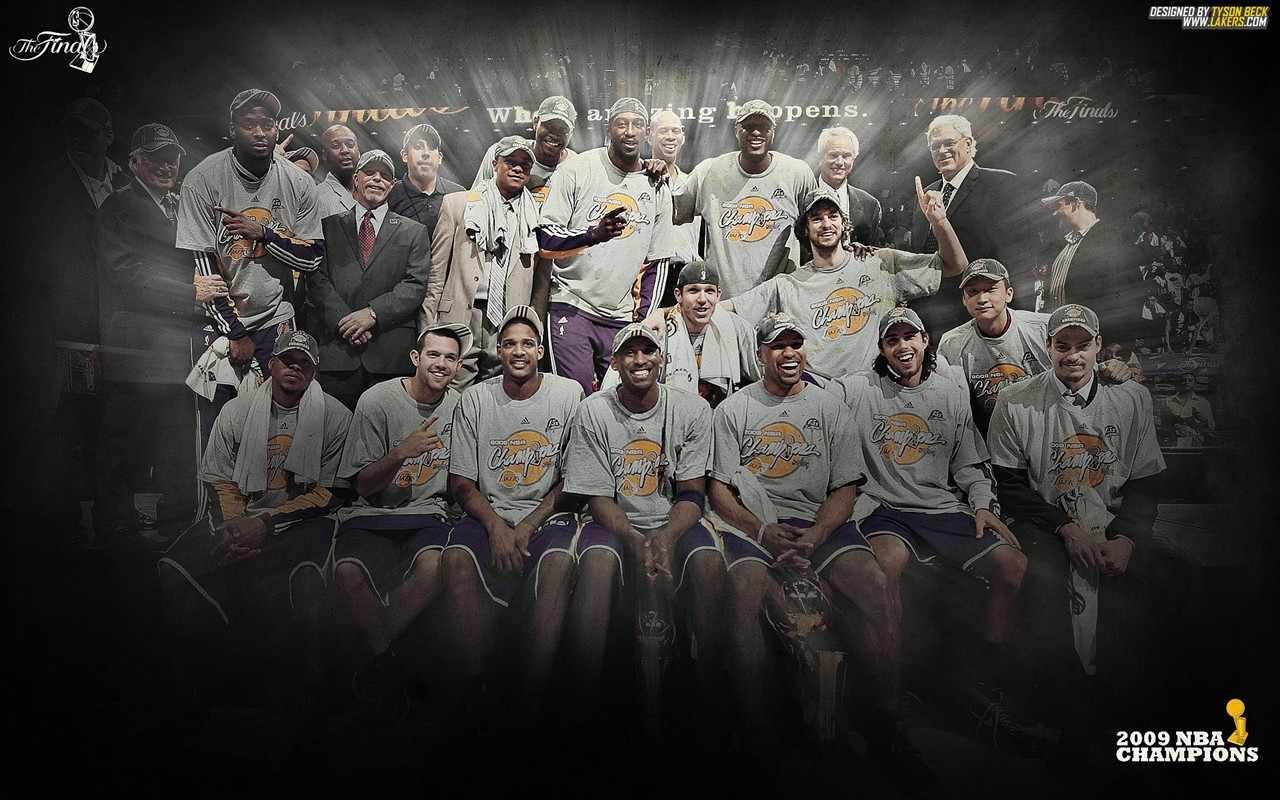 NBA2009总冠军湖人队壁纸2 - 1280x800