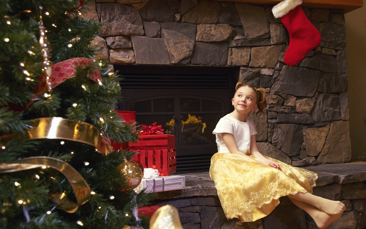 欢度圣诞家庭人物壁纸24 - 1280x800