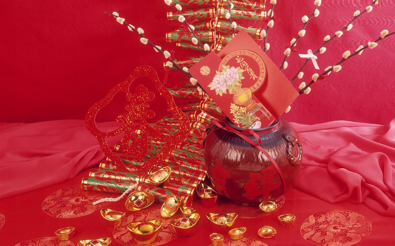 중국 바람 축제 붉은 벽지 #4 - 1280x800