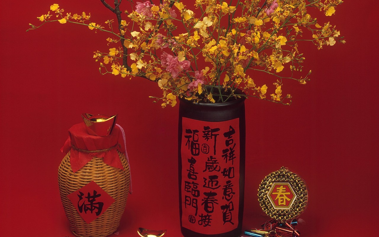 中國風之紅色喜慶壁紙 #11 - 1280x800