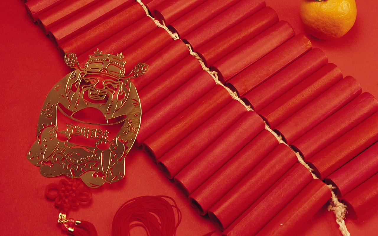 Vent de la Chine papier peint rouge festive #42 - 1280x800