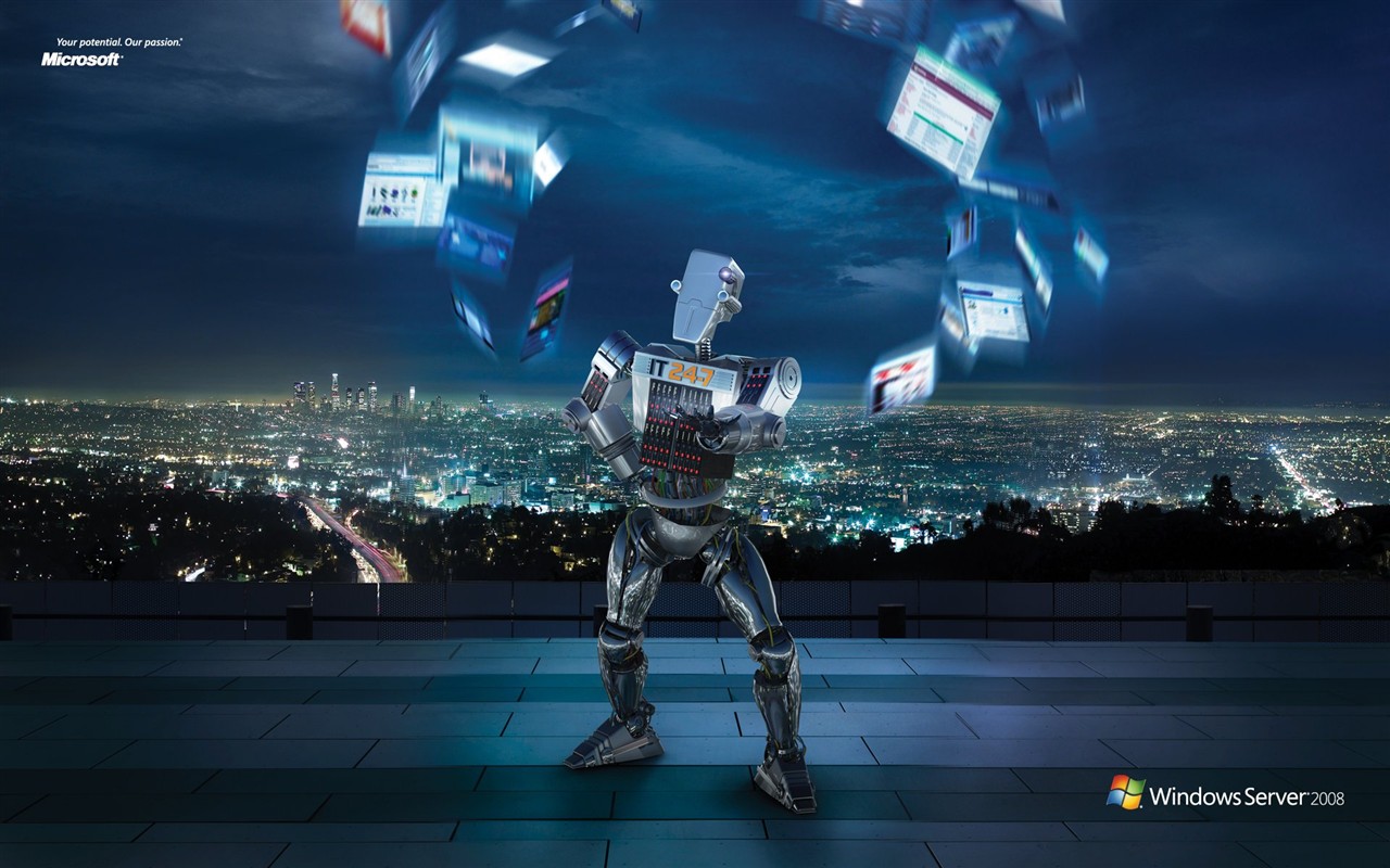 윈도우의 IT 로봇 광고 #1 - 1280x800