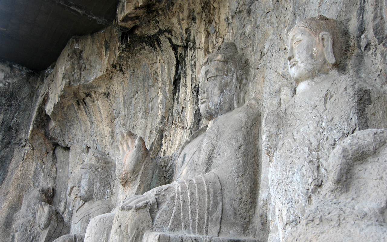 Luoyang, Wallpaper Longmen Grotten #21 - 1280x800