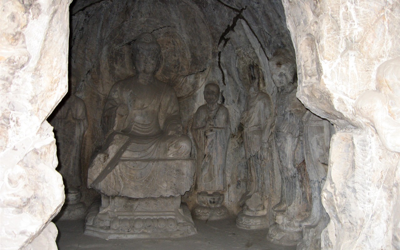 Luoyang, Wallpaper Longmen Grotten #26 - 1280x800
