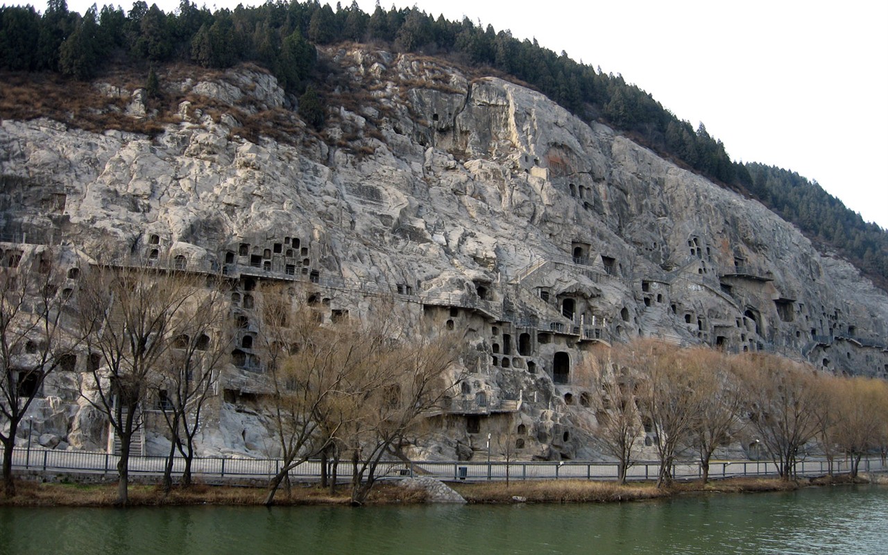 낙양, Longmen의 Grottoes는 배경 화면 #33 - 1280x800