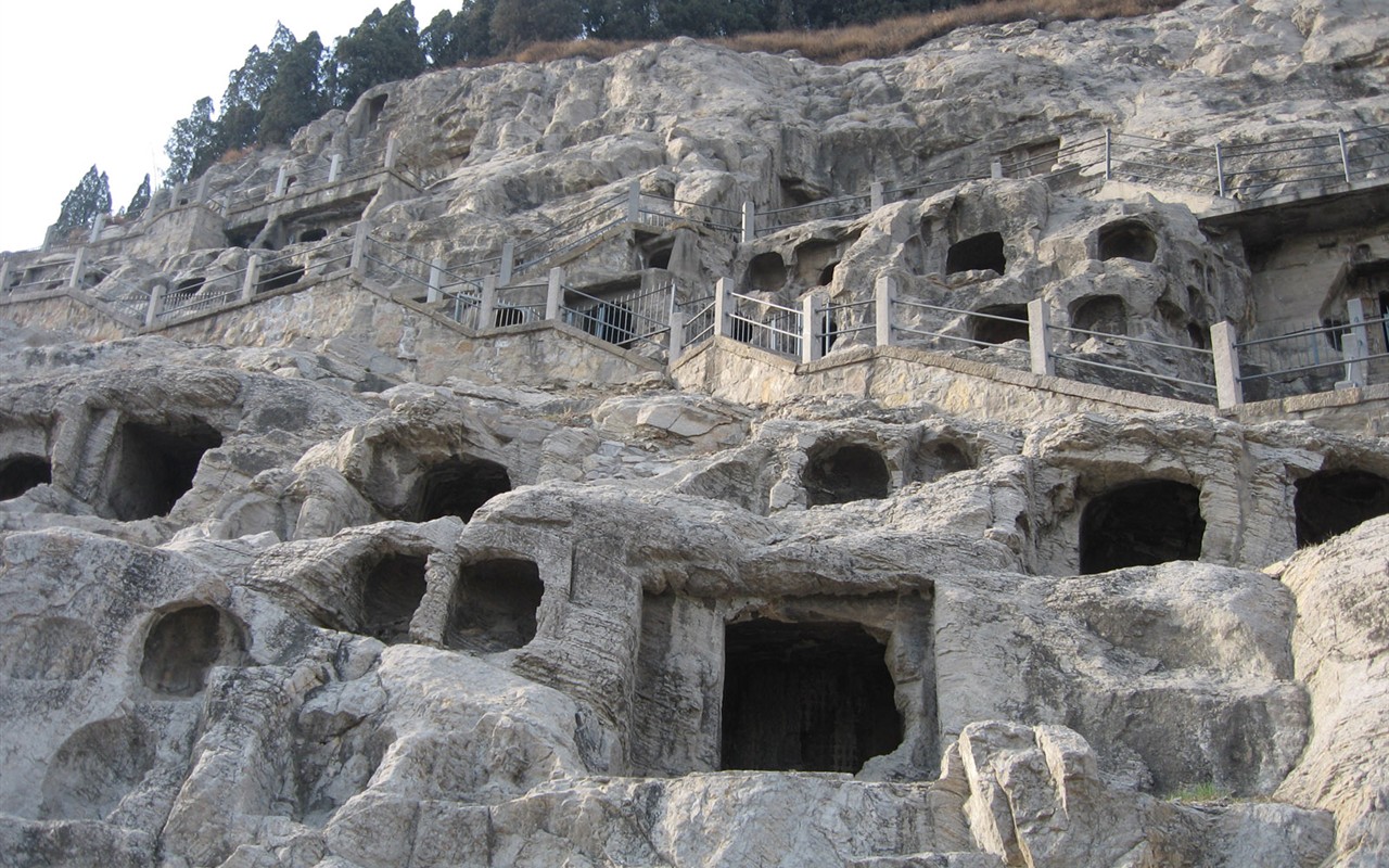 낙양, Longmen의 Grottoes는 배경 화면 #34 - 1280x800