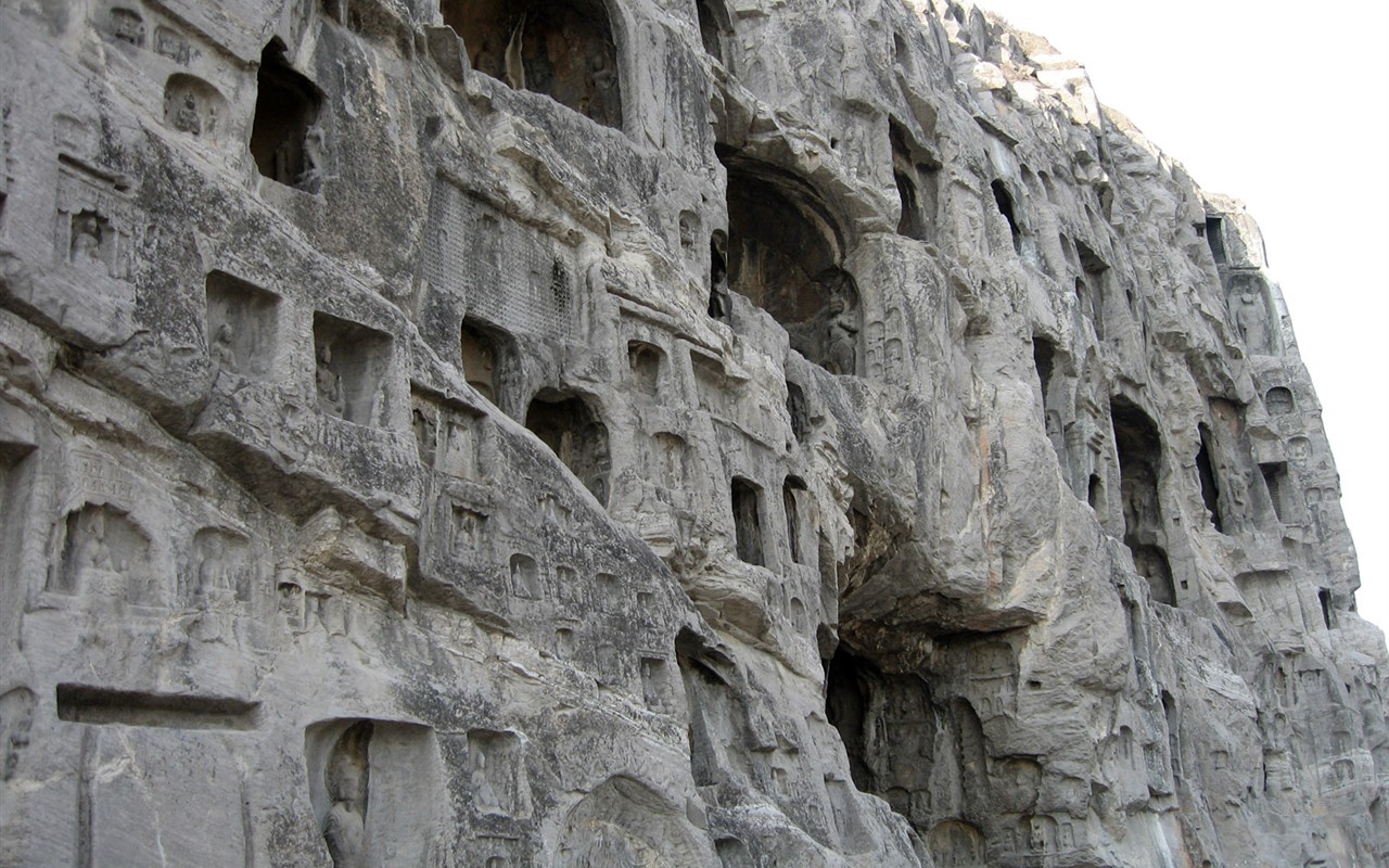 낙양, Longmen의 Grottoes는 배경 화면 #35 - 1280x800
