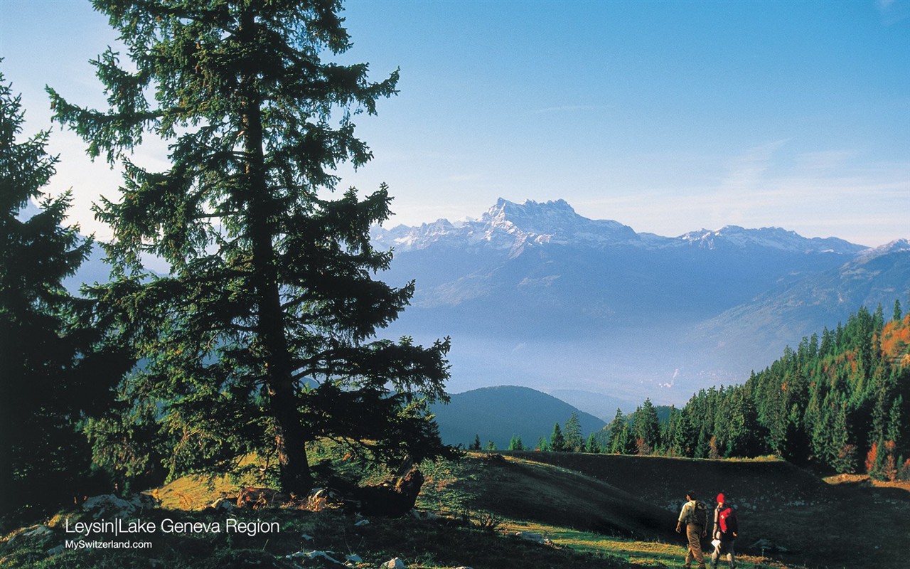 瑞士夏季旅游名胜壁纸1 - 1280x800