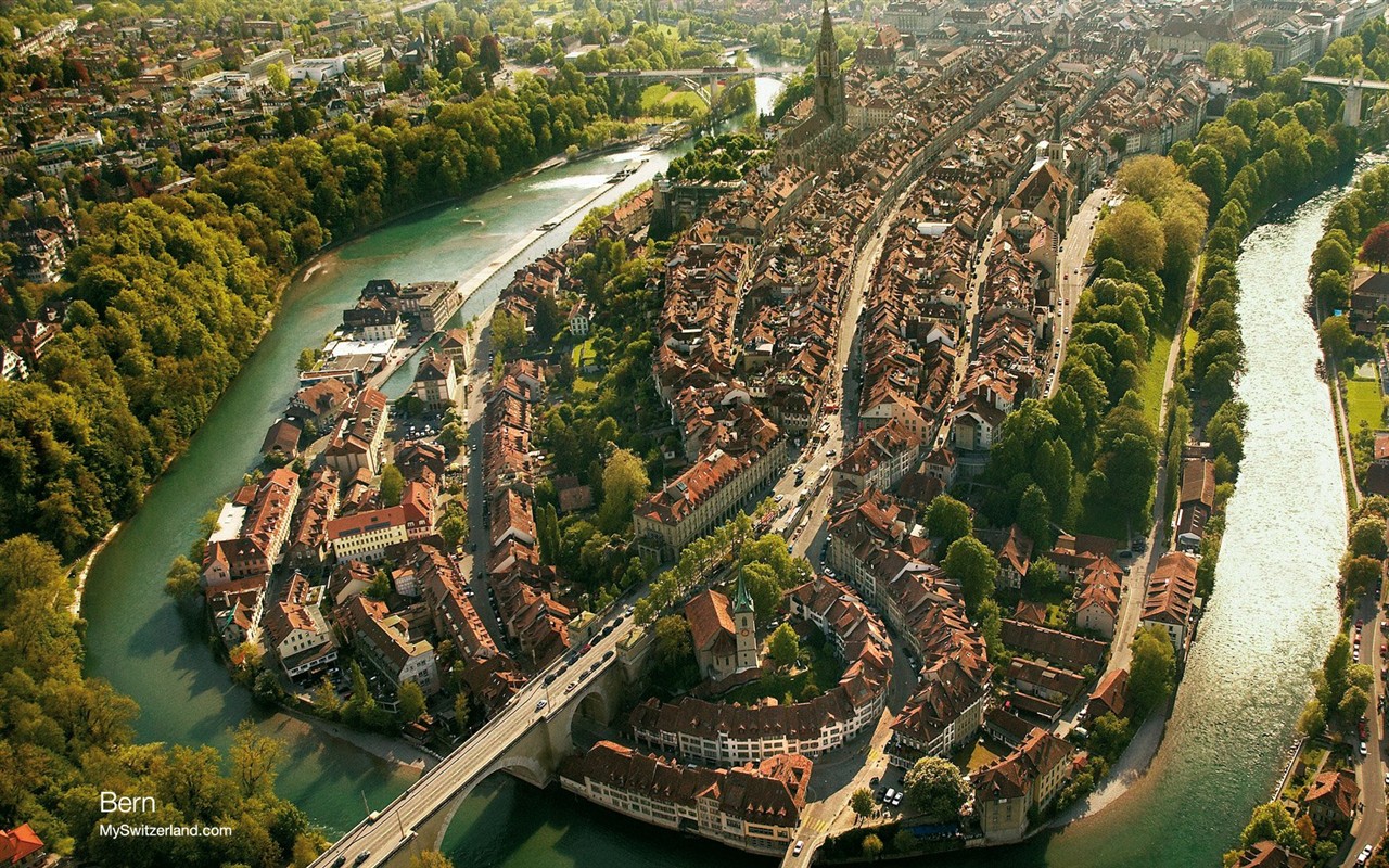 Švýcarsko wallpaper atrakcí letní turistiku #8 - 1280x800