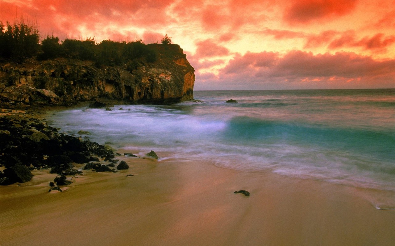 havajské pláži scenérie #7 - 1280x800