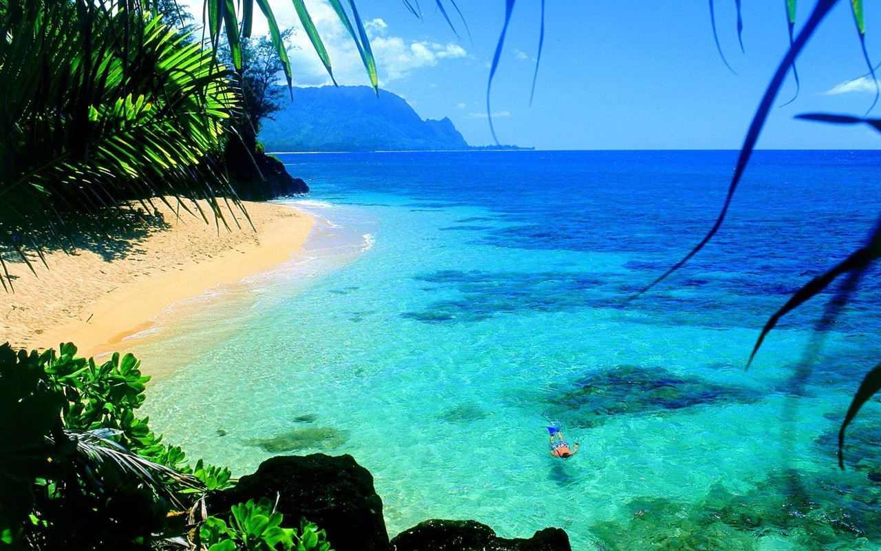 havajské pláži scenérie #18 - 1280x800