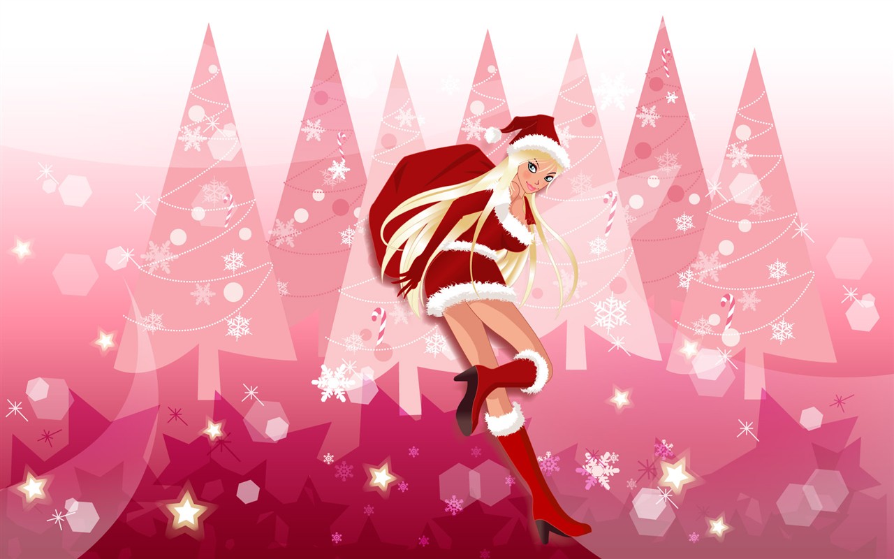 Christmas illustration wallpaper MM #7 - 1280x800