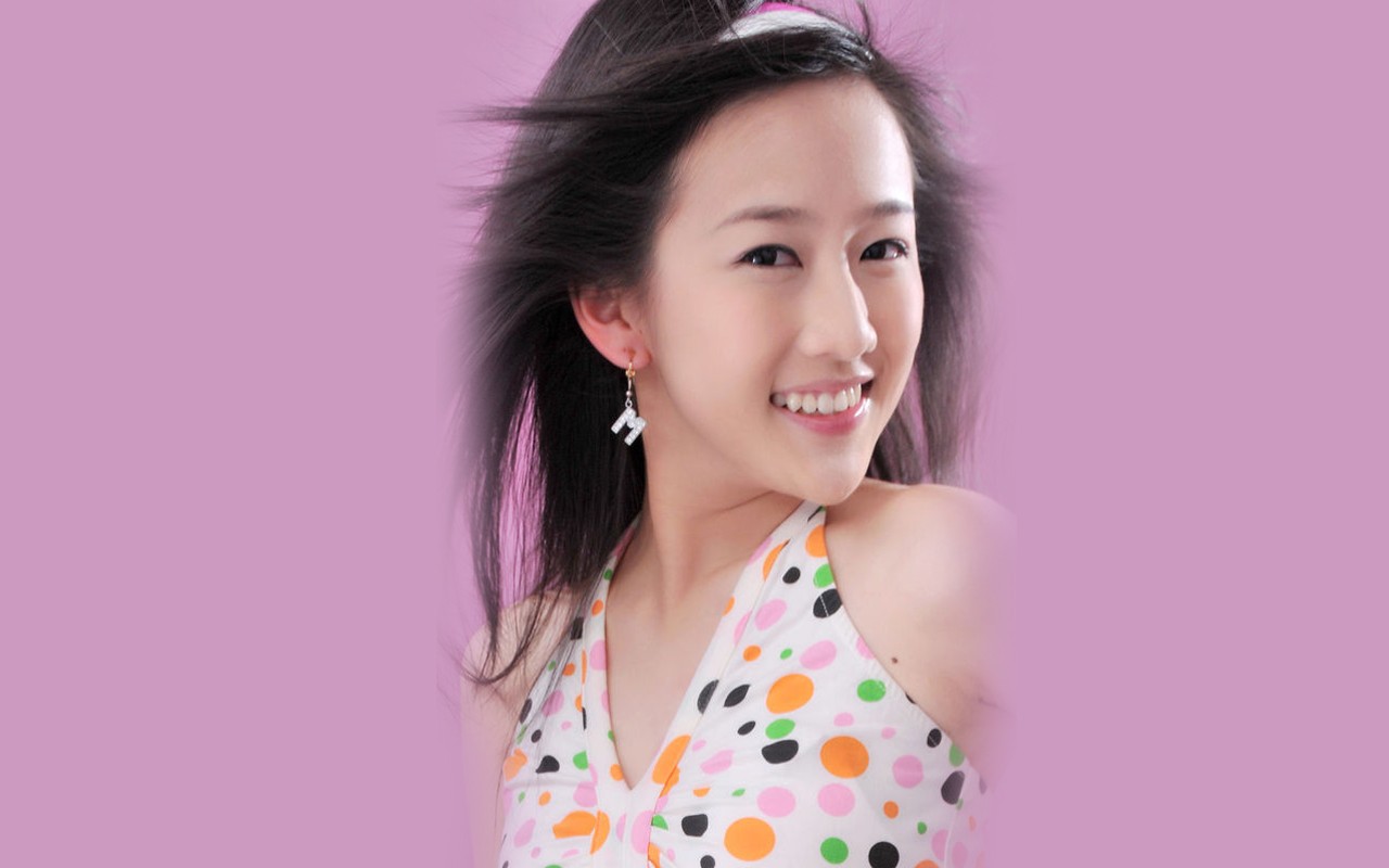Liu Mei-obsahující tapety Happy dívka #8 - 1280x800