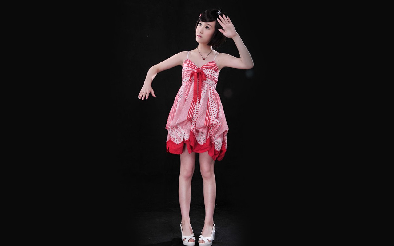 Liu Mei-obsahující tapety Happy dívka #16 - 1280x800