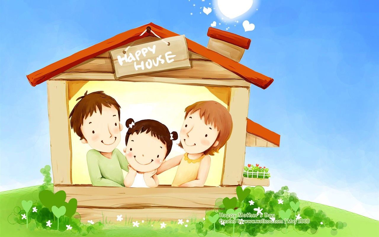 Mother's Day Thema des südkoreanischen Illustrator Tapete #8 - 1280x800