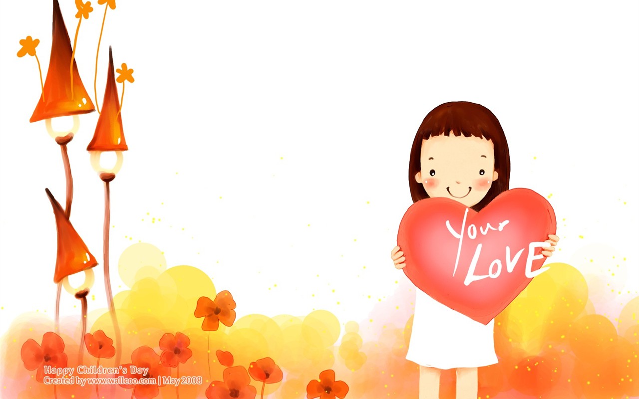 Lovely Day обои Детский иллюстратор #11 - 1280x800