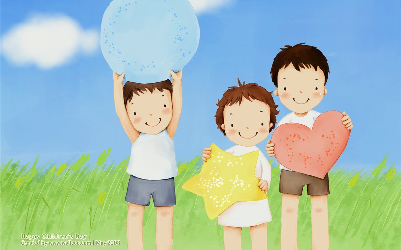 Lovely Children's Day Wallpaper Illustrator #24 - 1280x800
