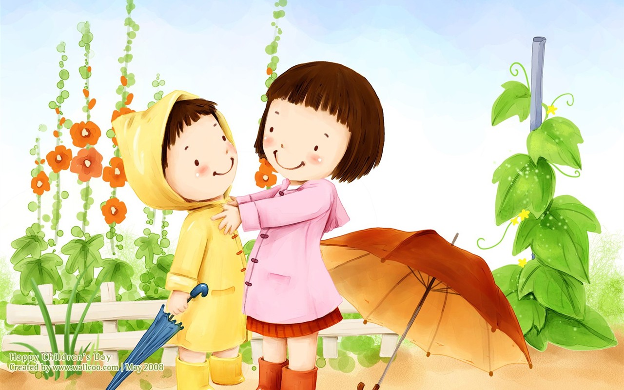 Lovely Day обои Детский иллюстратор #30 - 1280x800
