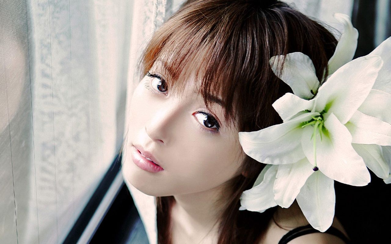 Yumiko Shaku fondos de pantalla belleza japonesa #1 - 1280x800