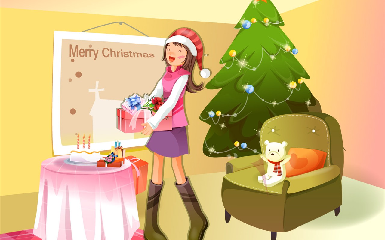 Christmas Winter Wallpaper chapter of Vector #2 - 1280x800