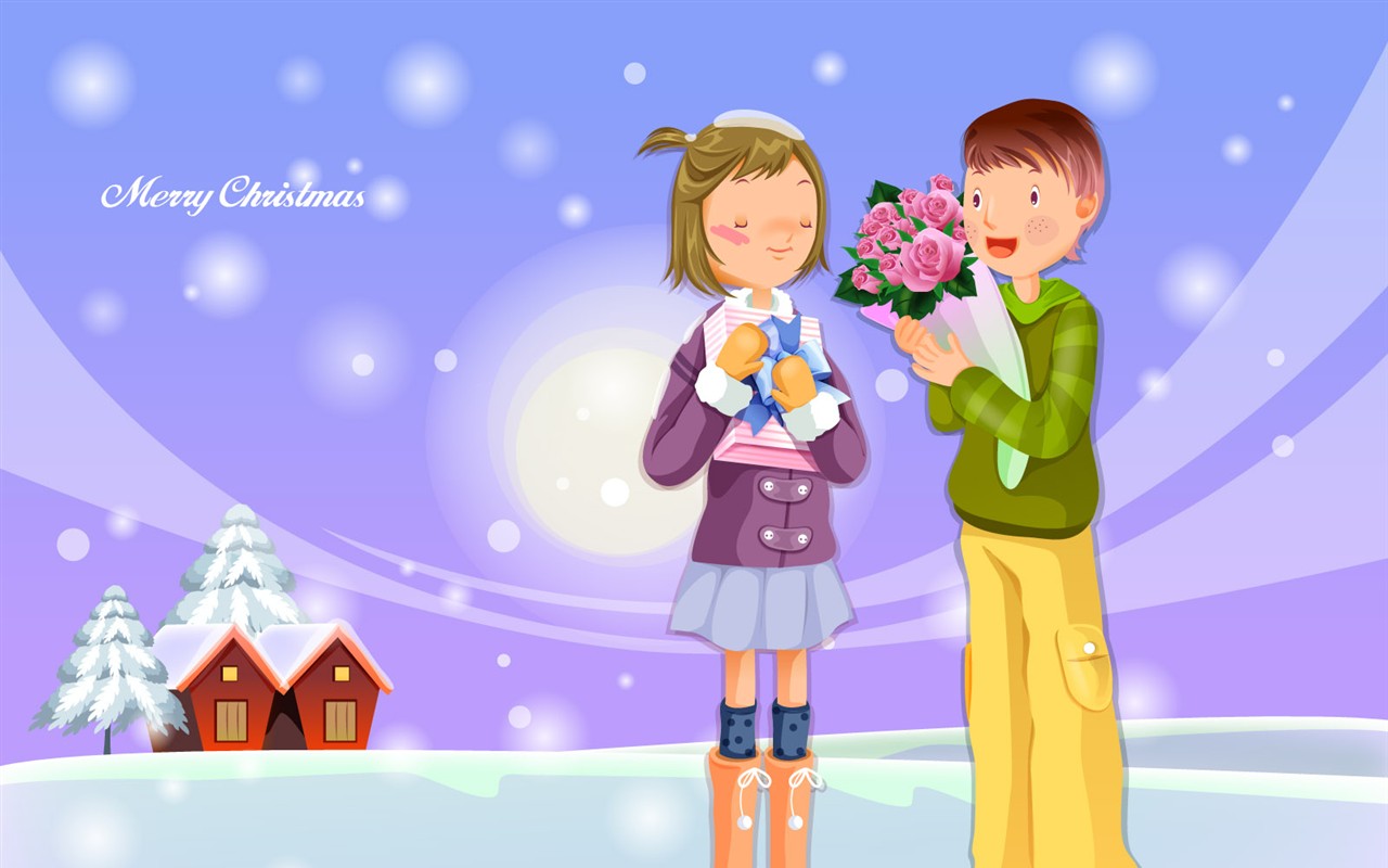 Christmas Winter Wallpaper chapter of Vector #12 - 1280x800