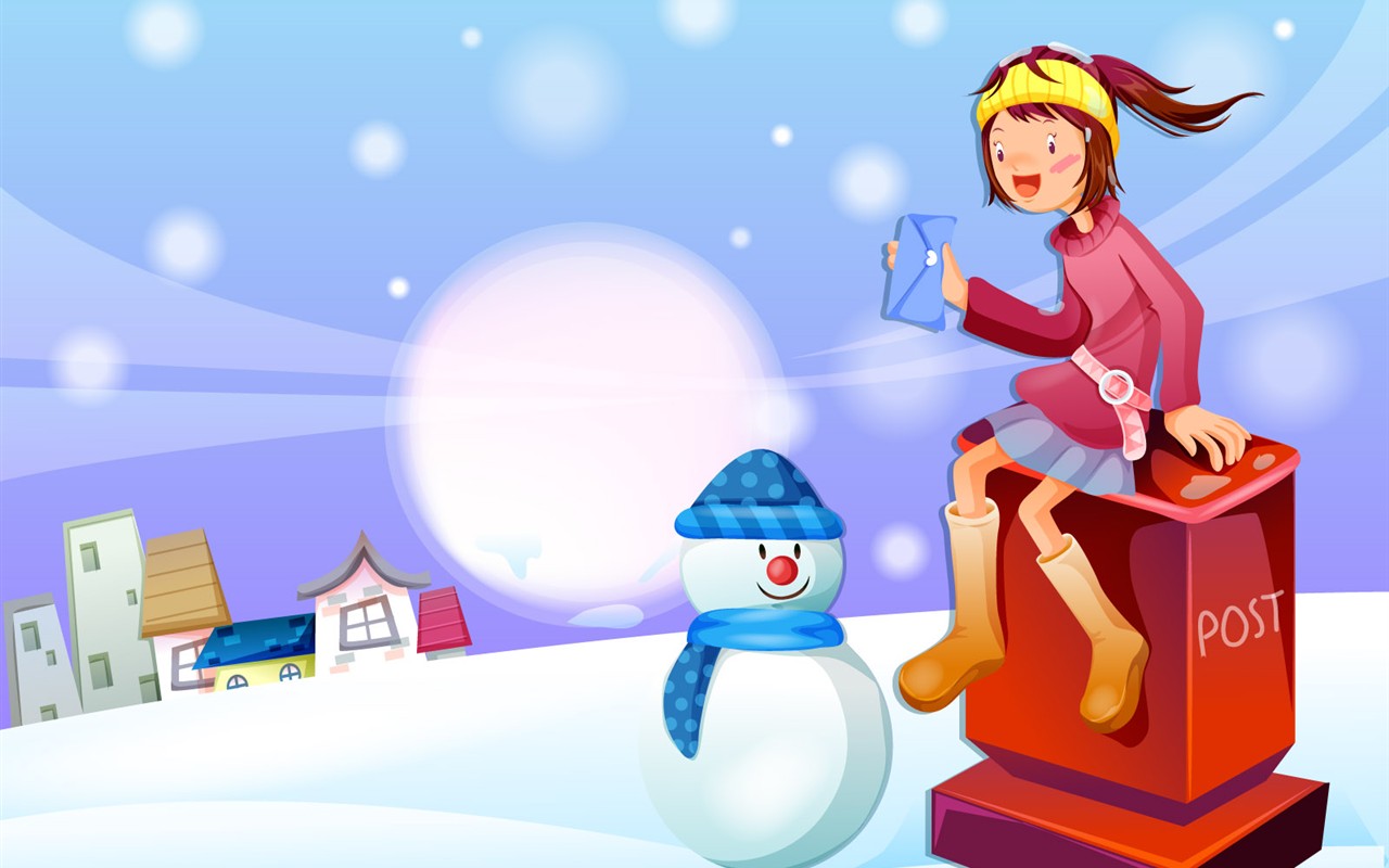 Christmas Winter Wallpaper chapter of Vector #14 - 1280x800