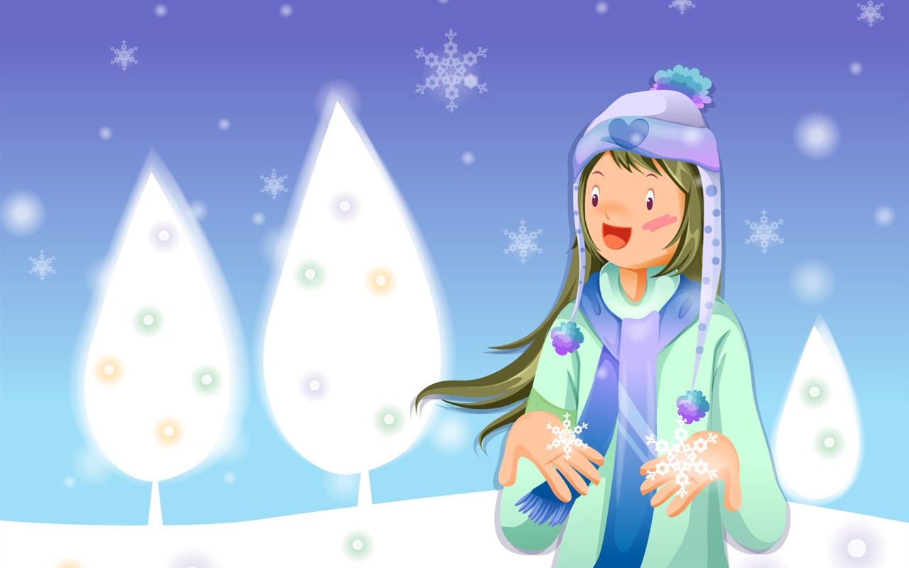 Christmas Winter Wallpaper chapter of Vector #17 - 1280x800