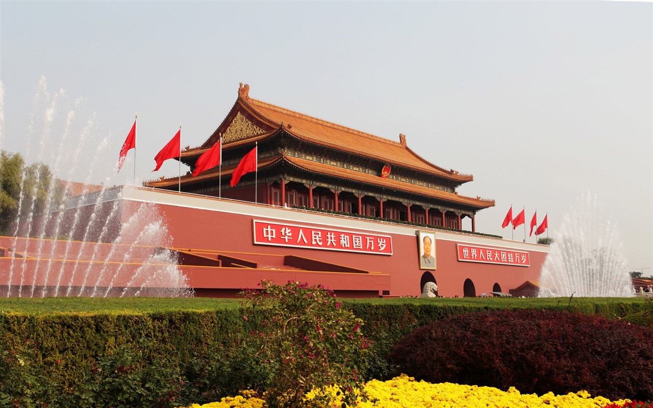 Тур Пекин - на площади Тяньаньмэнь (GGC работ) #13 - 1280x800