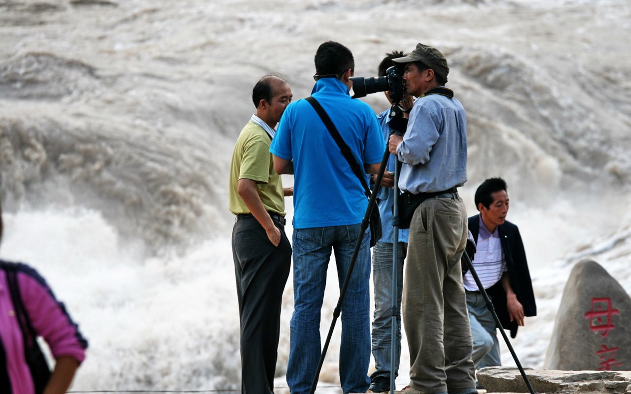 Continuously flowing Yellow River - Hukou Waterfall Travel Notes (Minghu Metasequoia works) #11 - 1280x800