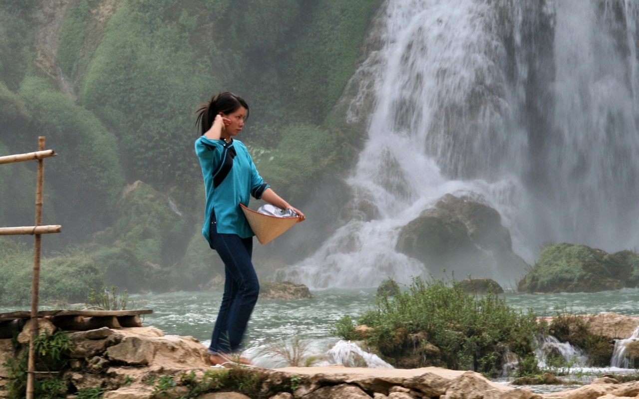 Detian Falls (Minghu Metasequoia práce) #5 - 1280x800