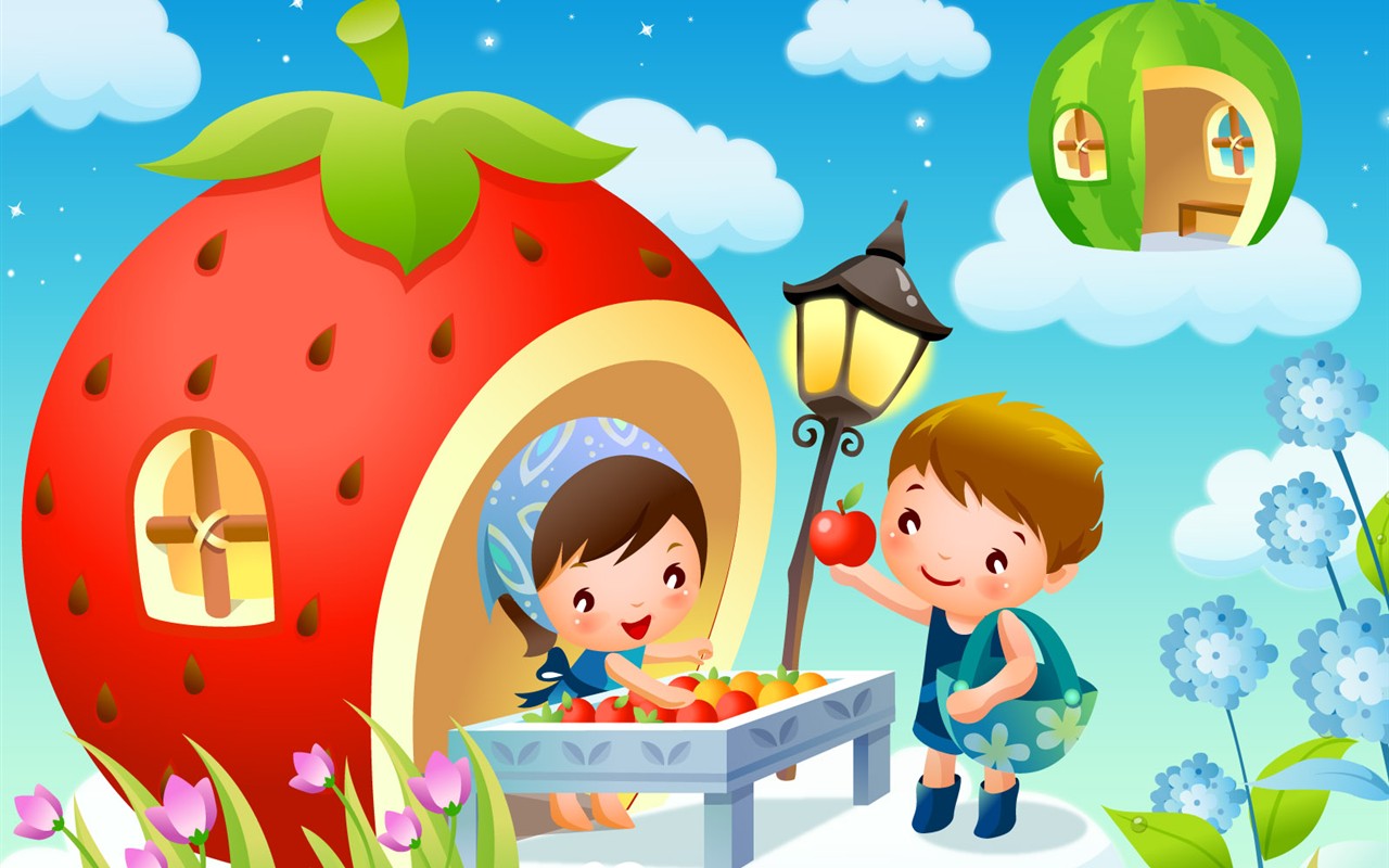 Childhood Dreams cartoon wallpaper albums #15 - 1280x800