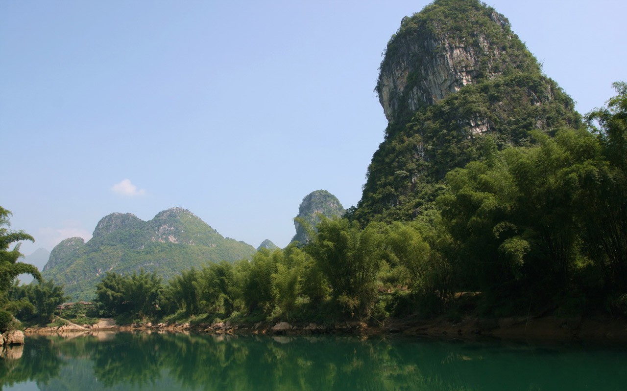 Hechi Small Three Gorges (Minghu Metasequoia Werke) #5 - 1280x800