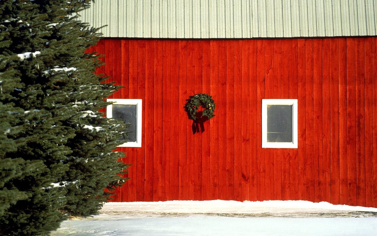 크리스마스 조경 벽지 시리즈 (1) #5 - 1280x800