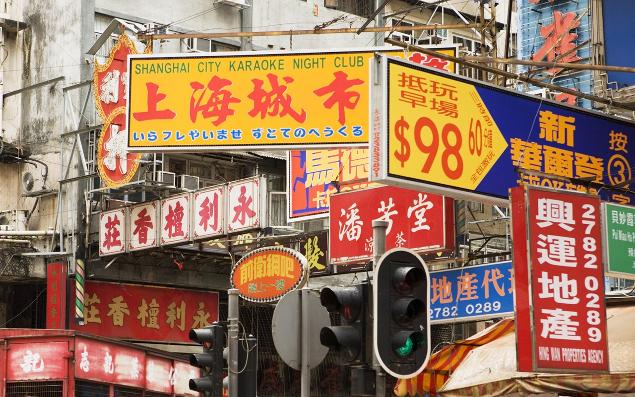 letmý pohled na městské tapety Číny #4 - 1280x800