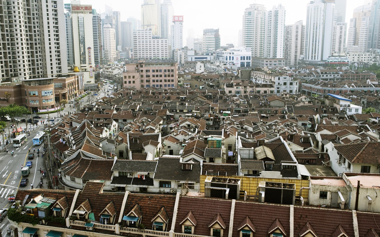 letmý pohled na městské tapety Číny #23 - 1280x800