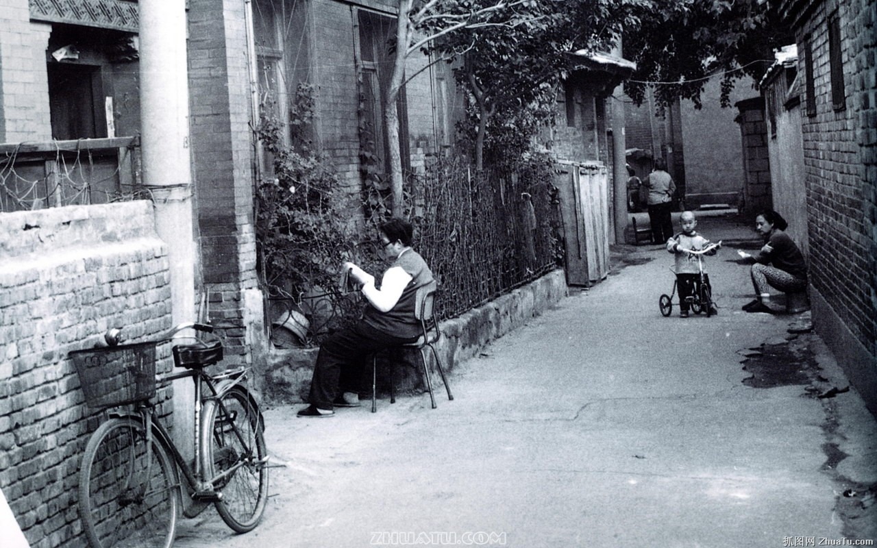 Старый Hutong жизни старые фотографии обои #9 - 1280x800