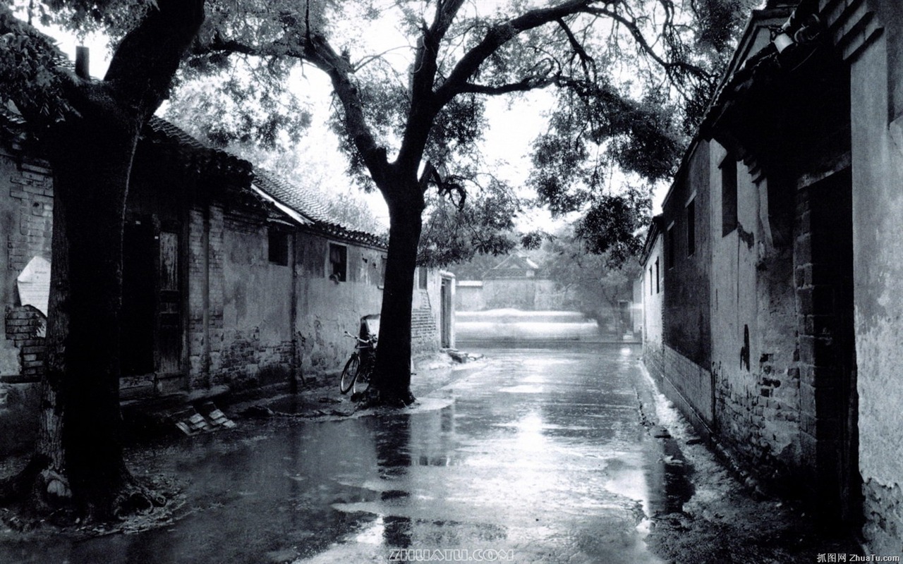 Antiguo vida Hutong de fotos antiguas fondo de pantalla #15 - 1280x800