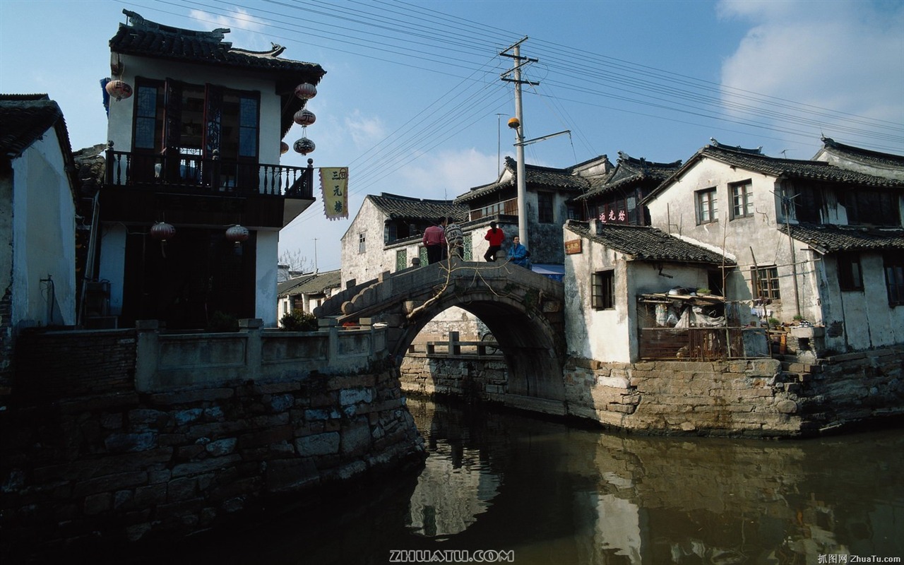 Antiguo vida Hutong de fotos antiguas fondo de pantalla #20 - 1280x800