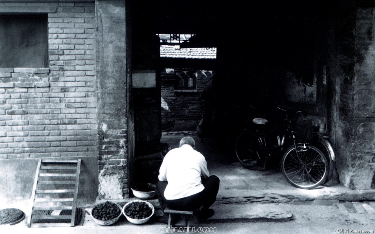 Staré Hutong život pro staré fotografie wallpaper #32 - 1280x800