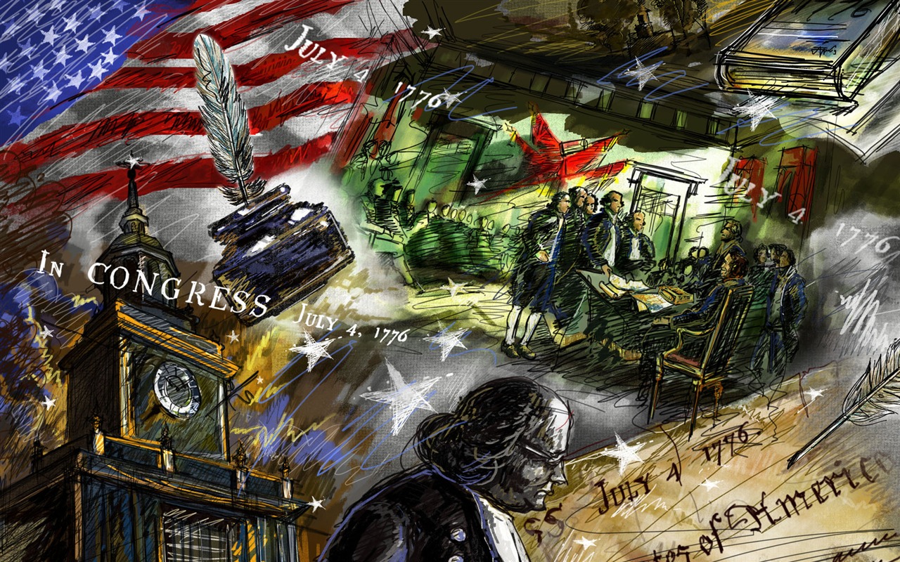 U. S. Den nezávislosti téma wallpaper #24 - 1280x800